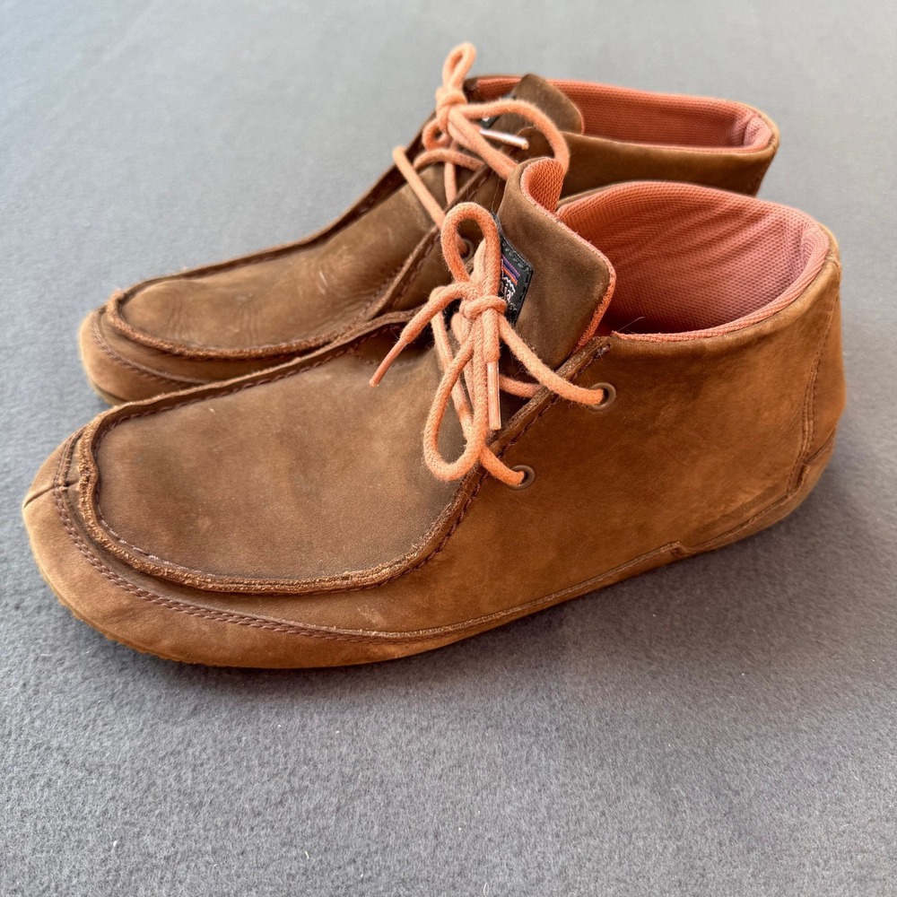 Patagonia Sable Brown Leather Chukka Moc Toe Boots Womens 10 T52408 Brown